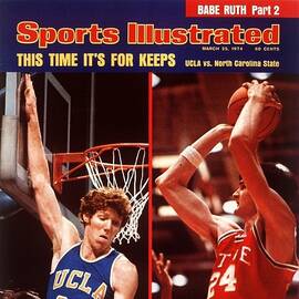 North Carolina State Tom Burleson And Ucla Bill Walton Sports Illustrated Cover by Sports Illustrated