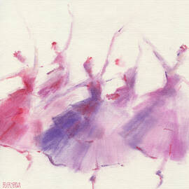 Nutcracker Ballet Waltz of the Flowers by Beverly Brown Prints