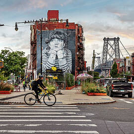 Ny, Nyc, Brooklyn, Williamsburg Mona Lisa Of Williamsburg By Colossal Media & Steven Paul by Lumiere