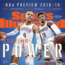 Oklahoma City Thunder Russell Westbrook And Paul George Sports Illustrated Cover by Sports Illustrated