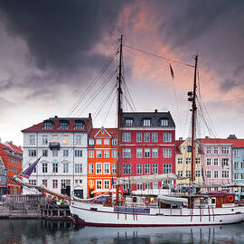 Old Ships On Nyhavn, Denmark by Luigi Vaccarella