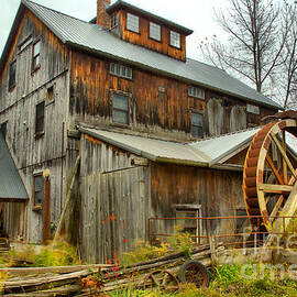 Old Vermont Wooden Grist Mill by Adam Jewell