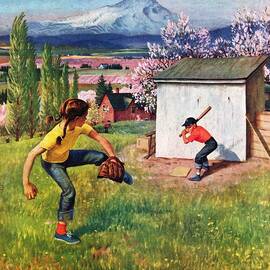 Oregon Baseball by John Clymer