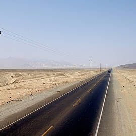 Panamerican Highway Between Trujillo And Lima, Peru, South America by Michael Boyny