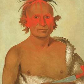 Pash-ee-pa-ho, Little Stabbing Chief, The Younger, One by George Catlin