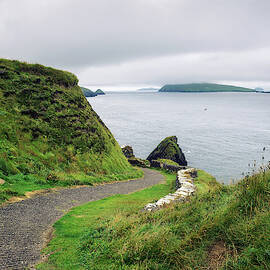 Pathway down to the Dunquin Pier in Ireland by Miroslav Liska
