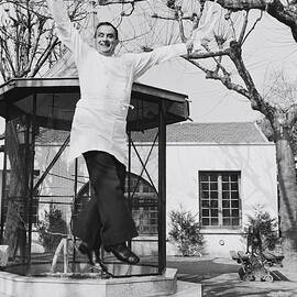 Paul Bocuse In His Kitchen In Lyon by Michel Artault