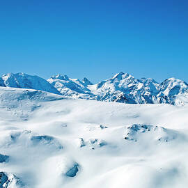 Peak View Of Glacier Piz Bernina On A by Creativaimage
