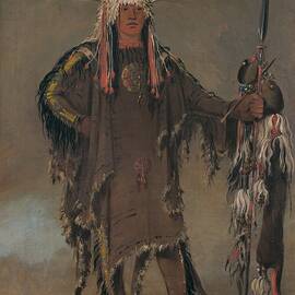 Peh-t-pe-kiss, Eagles Ribs, A Piegan Chief by George Catlin