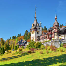 Peles Castle, Transylvania, Romania by Jan Wlodarczyk