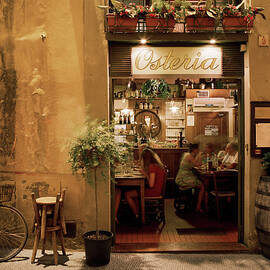 People Dining Inside An Osteria by Gary Yeowell