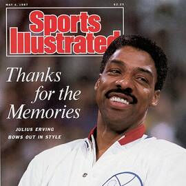 Philadelphia 76ers Julius Erving Sports Illustrated Cover by Sports Illustrated