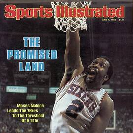 Philadelphia 76ers Moses Malone, 1983 Nba Finals Sports Illustrated Cover by Sports Illustrated