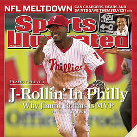 Philadelphia Phillies Jimmy Rollins... Sports Illustrated Cover by Sports Illustrated