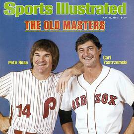 Philadelphia Phillies Pete Rose And Boston Red Sox Carl Sports Illustrated Cover by Sports Illustrated