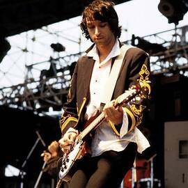 Photo Of Peter Buck And Rem by Mike Cameron