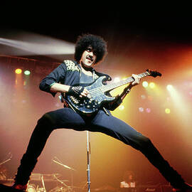 Photo Of Thin Lizzy And Phil Lynott by Pete Cronin