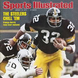 Pittsburgh Steelers Franco Harris, 1976 Afc Championship Sports Illustrated Cover by Sports Illustrated
