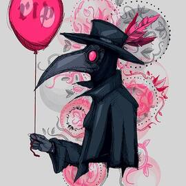 Plague Doctor Balloon by Ludwig Van Bacon