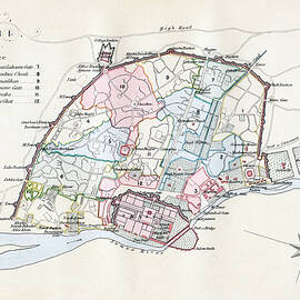 Plan Of Delhi, India, 1857-1858 by Print Collector