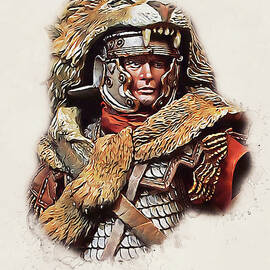 Portrait of a Roman Legionary - 47 by AM FineArtPrints