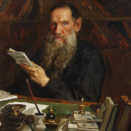 Portrait Of The Author Count Lev by Heritage Images