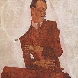 Portrt Arthur Roessler by Egon Schiele