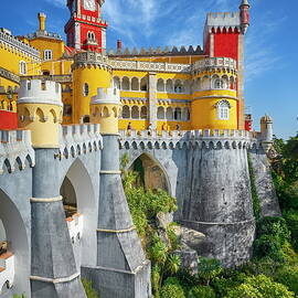 Portugal, Distrito De Lisboa, Sintra, Pena National Palace, Pena Palace by Jan Wlodarczyk
