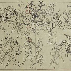 Preliminary Drawings Of Demons by Kawanabe Kyosai