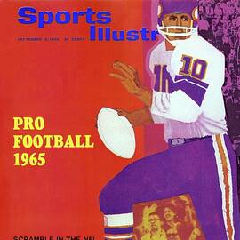 Pro Football 1965 Scamble In The Nfl Sports Illustrated Cover by Sports Illustrated