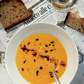 Pumpkin Soup With Liquorice by Stefano Scata