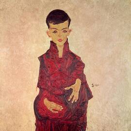 Rainerbub Portrait Of Herbert Rainer by Egon Schiele