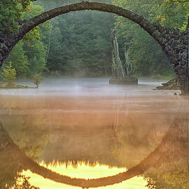 Rakotz Bridge, Kromlau Park, Germany by Martha Feustel