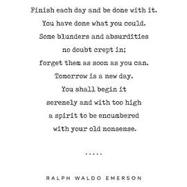 Ralph Waldo Emerson Quote 01 - Minimal, Sophisticated, Modern, Classy Typewriter Print - Motivation by Studio Grafiikka