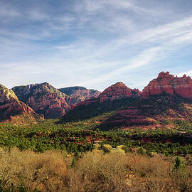 Red rock mountains surrounding Sedona by Miroslav Liska