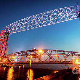 Red White and Bridge by Duluth To Door County Photography