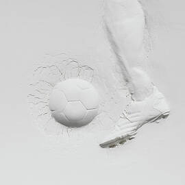 Relief Of Football Player by Henrik Sorensen