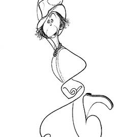 Rene Auberjonois In Big River by Al Hirschfeld