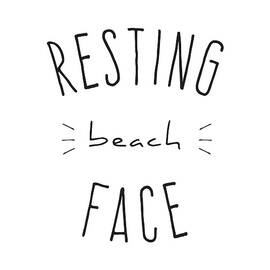 Resting Beach Face by Flippin Sweet Gear