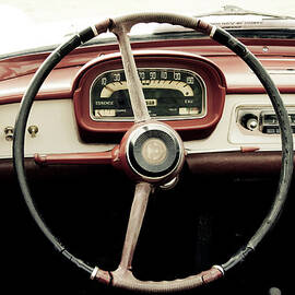 Retro Car Driving Wheel by Malhrovitz