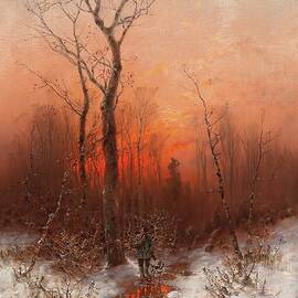 Returning Home At Sunset by Desire Thomassin