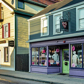 Rhode Island, Newport, Friendly Harbor And Shops On Thames Street by Lumiere