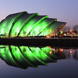 River Clyde Waterfron Twilight Reflections by Grant Glendinning