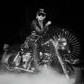 Rob Halford Posed by Fin Costello