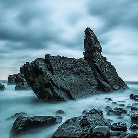 Rock formation at Crescent Head in Australia by Miroslav Liska