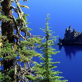 Rock Formation In Lake by Awc Images