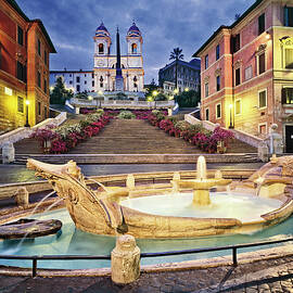 Rome, Spanish Steps, Italy by Giovanni Simeone