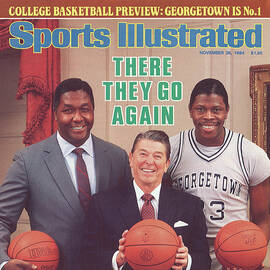 Ronald Reagan With Georgetown University Coach John Sports Illustrated Cover by Sports Illustrated