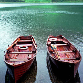 Rowing boats on Buttermere by Seeables Visual Arts
