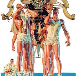 Rowing Team by J.c. Leyendecker